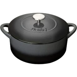 Denby Halo Gietijzeren Pot Rond Ø24 Cm, Grijs