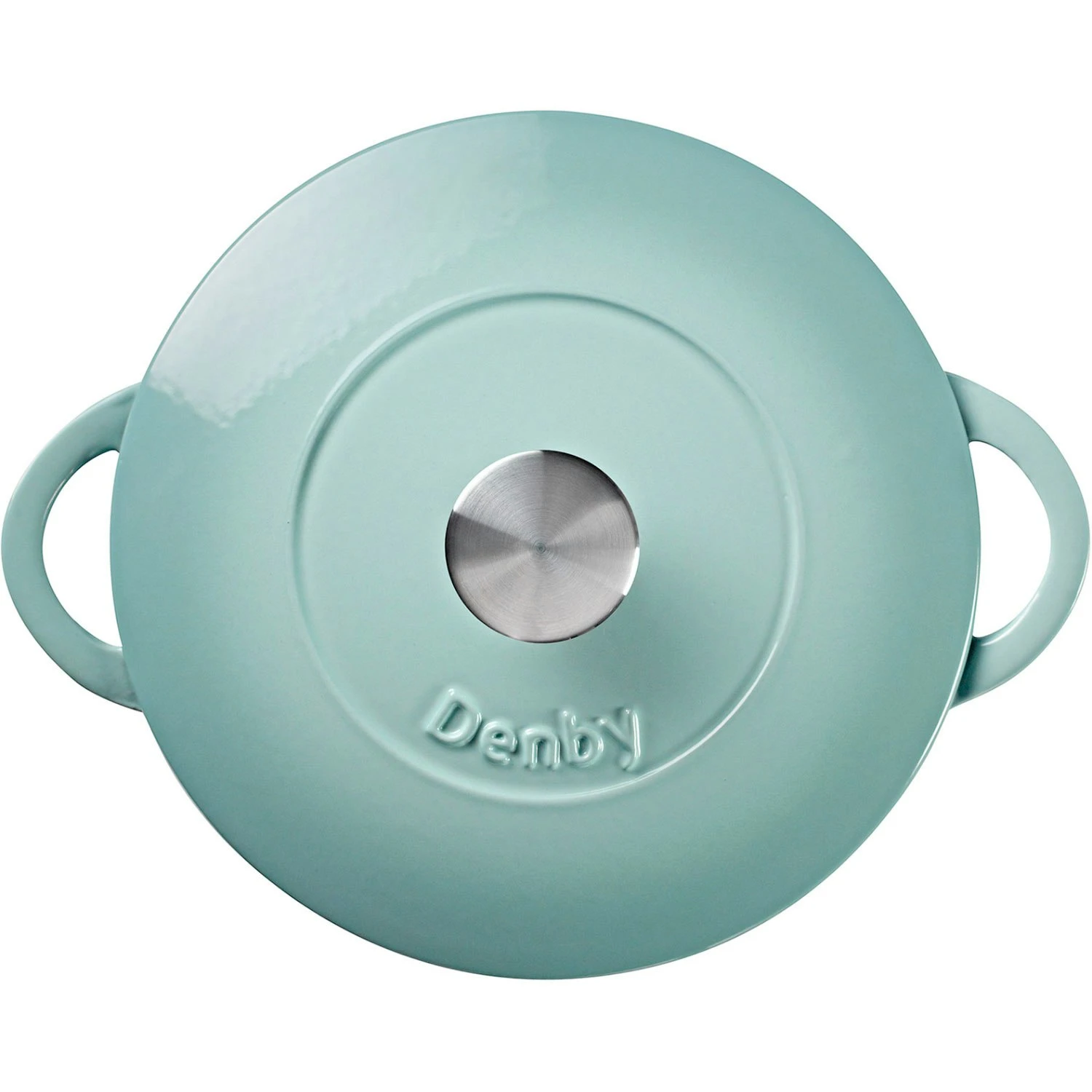 Denby Pavilion Gietijzeren Pot Rond Ø24 Cm, Lichtblauw - Image 2