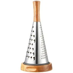 Dorre Rita Grater, Stainless Steel/Acacia Wood