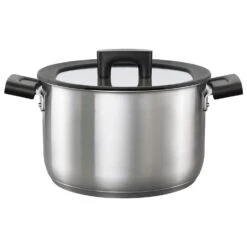 Fiskars Hard Face Steel Casserole, 5 L/22 Cm