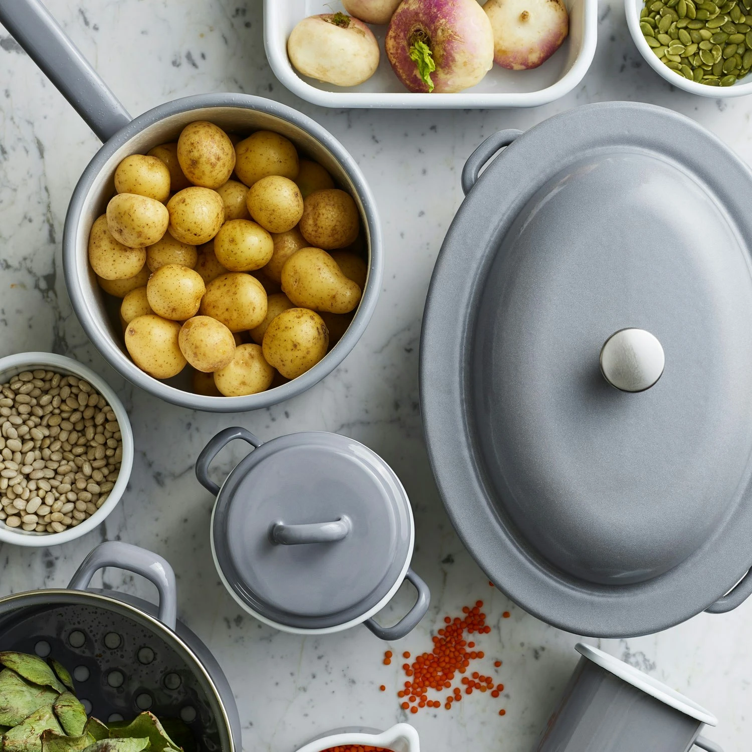 Kockums Jernverk Steelpan 2,3 L, Grijs - Image 4