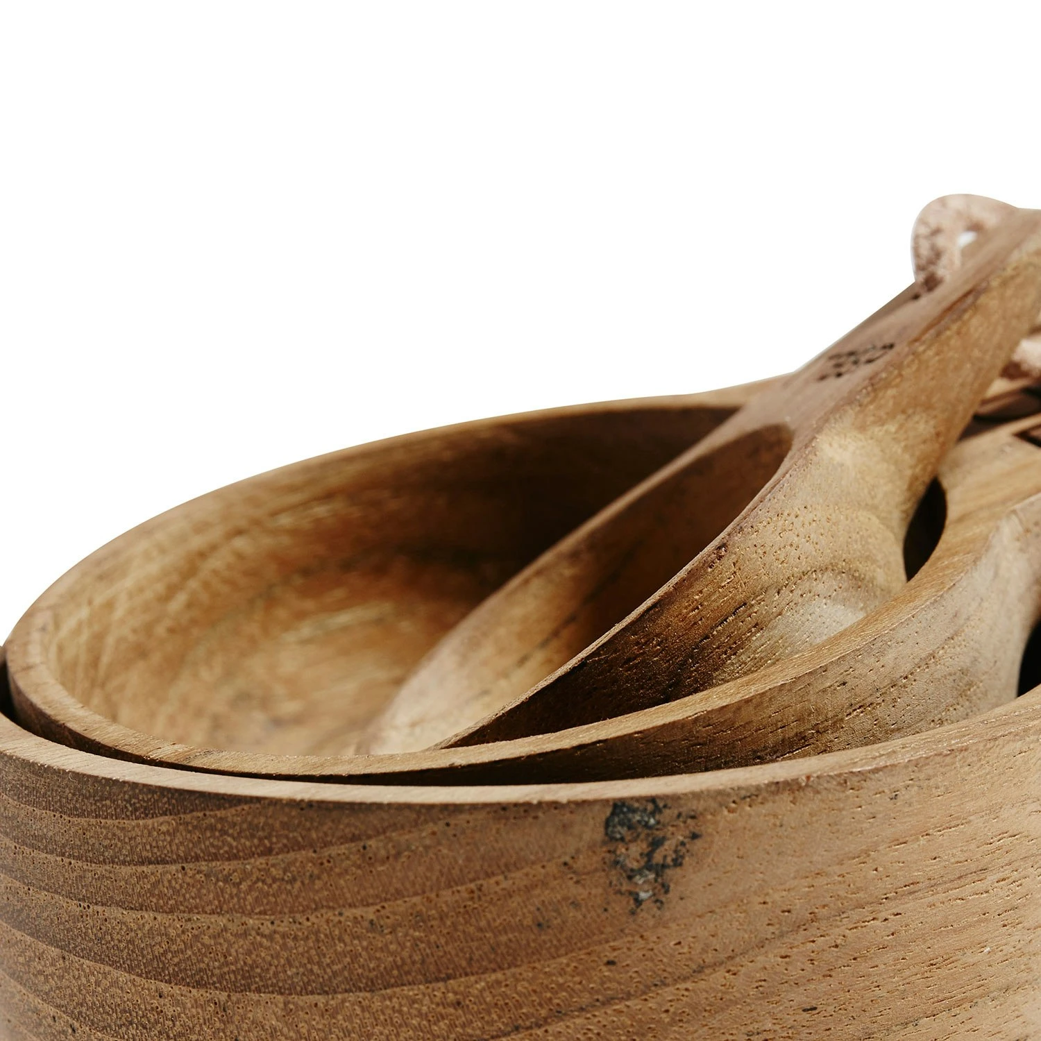 Muubs Emma Measuring Spoon Set, Teak - Image 2