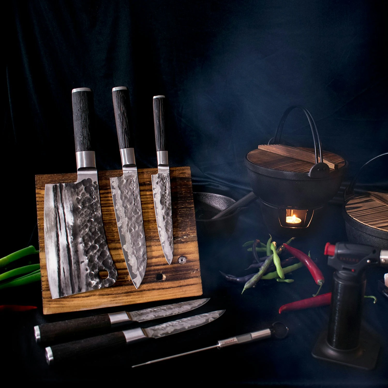 Satake Kuro Santoku 18cm, Steel - Image 4