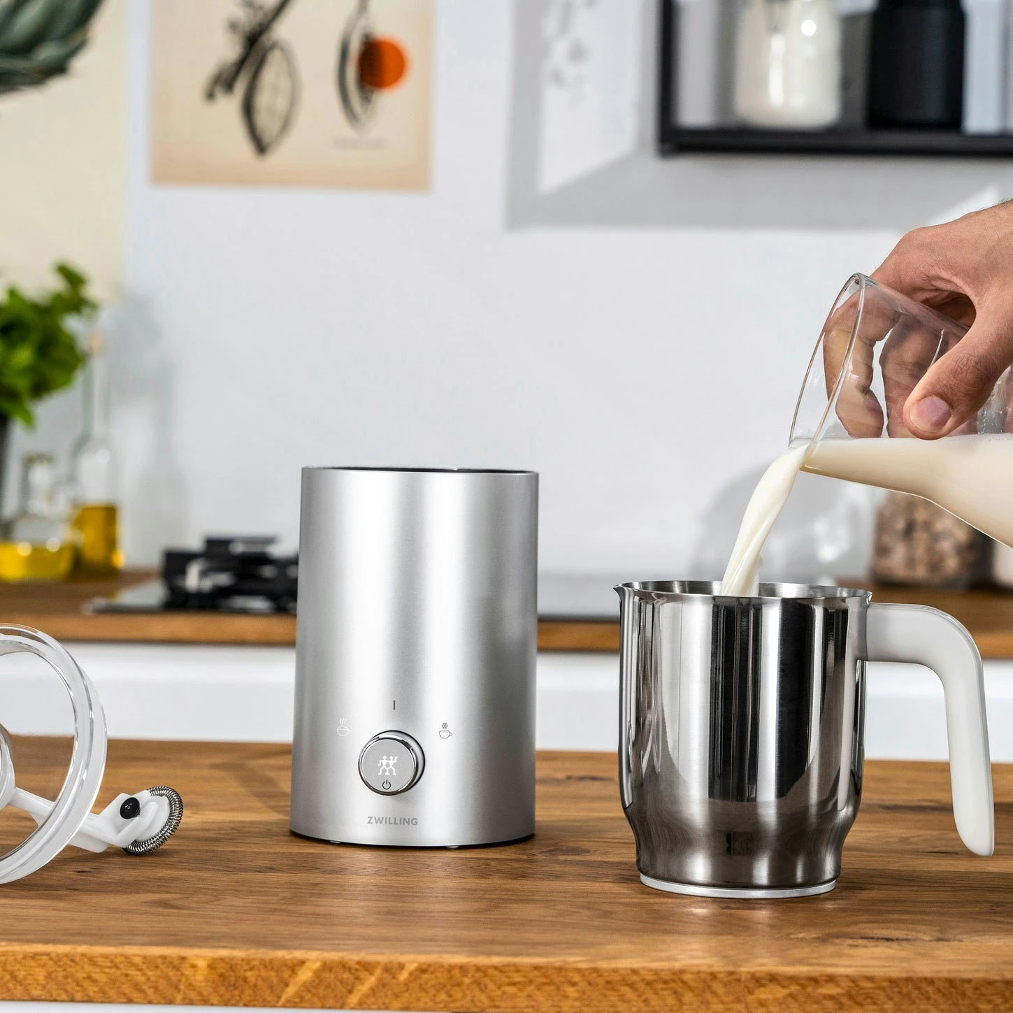 Zwilling Enfinigy Melkopschuimer, Zilver - Image 4